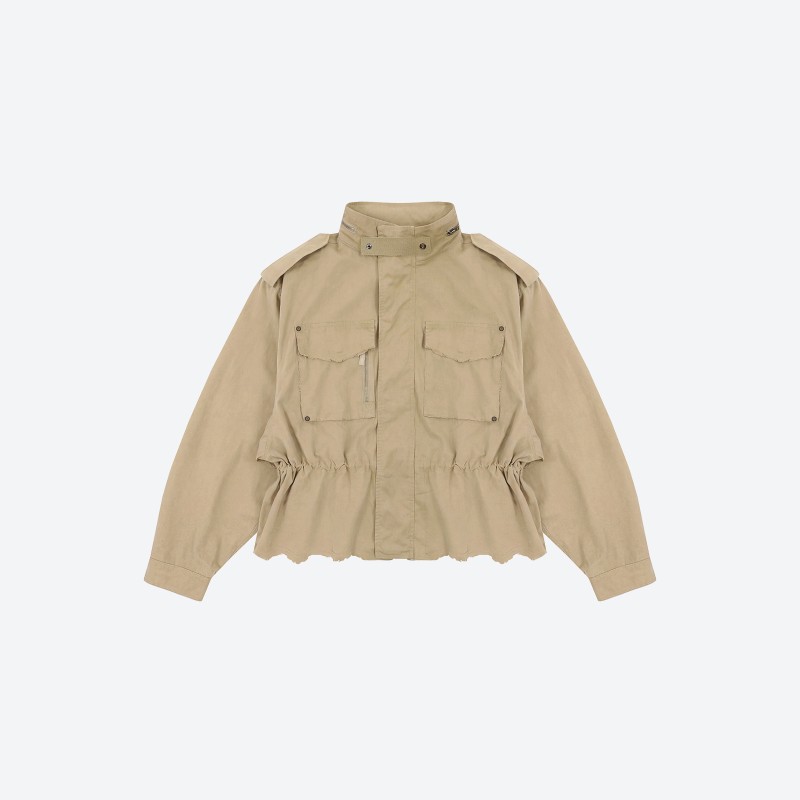 Drawstring Cargo Jacket